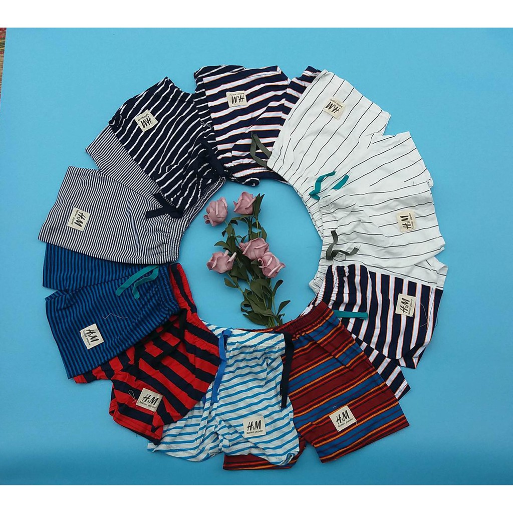 SET 10 QUẦN ĐÙI COTTON BÉ TRAI