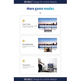 Dây Cáp Chuyển Đổi Wiwu X10L - USB-C Sang 4K HDMI Hỗ Trợ Sạc Nhanh PD 100W - Hàng Chính Hãng