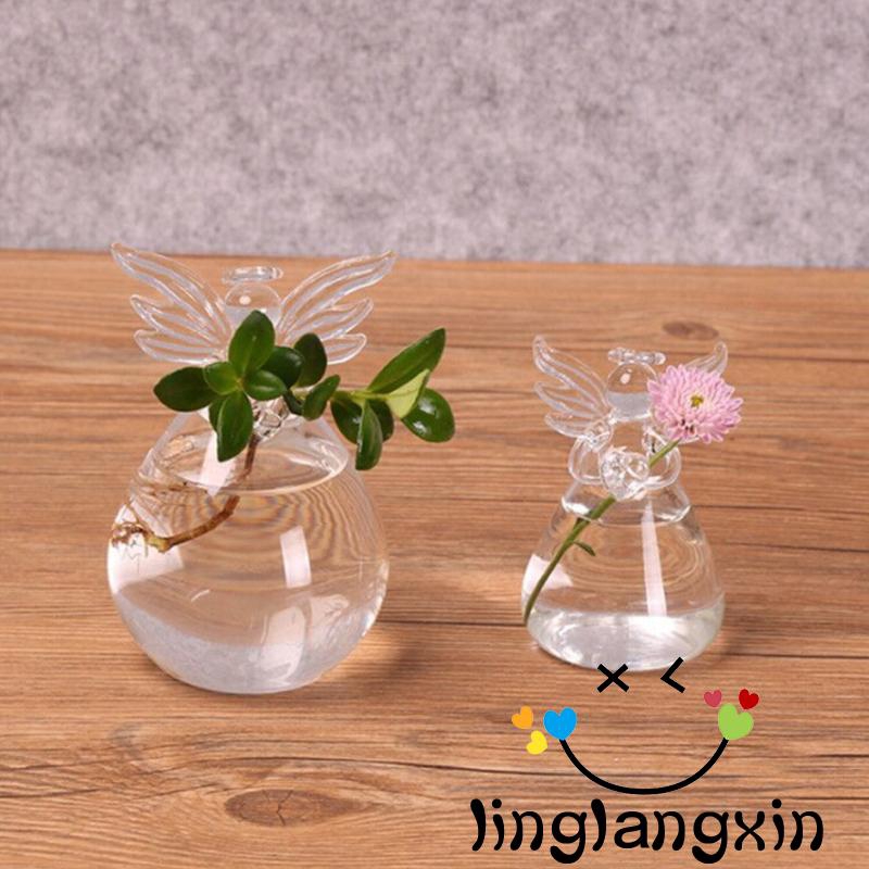 Bình Hoa Thủy Tinh Hình Thiên Thần Dễ Thương Trang Trí Nhà Cửa