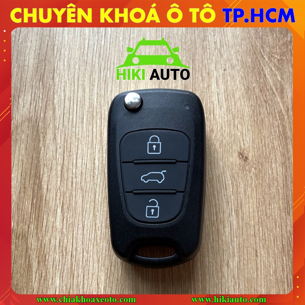 Vỏ chìa khoá Kia Carens Forte Morning Rio Picanto, Hyundai i20 i30 Accent, Nhựa ABS bền bấm lâu lủng nút