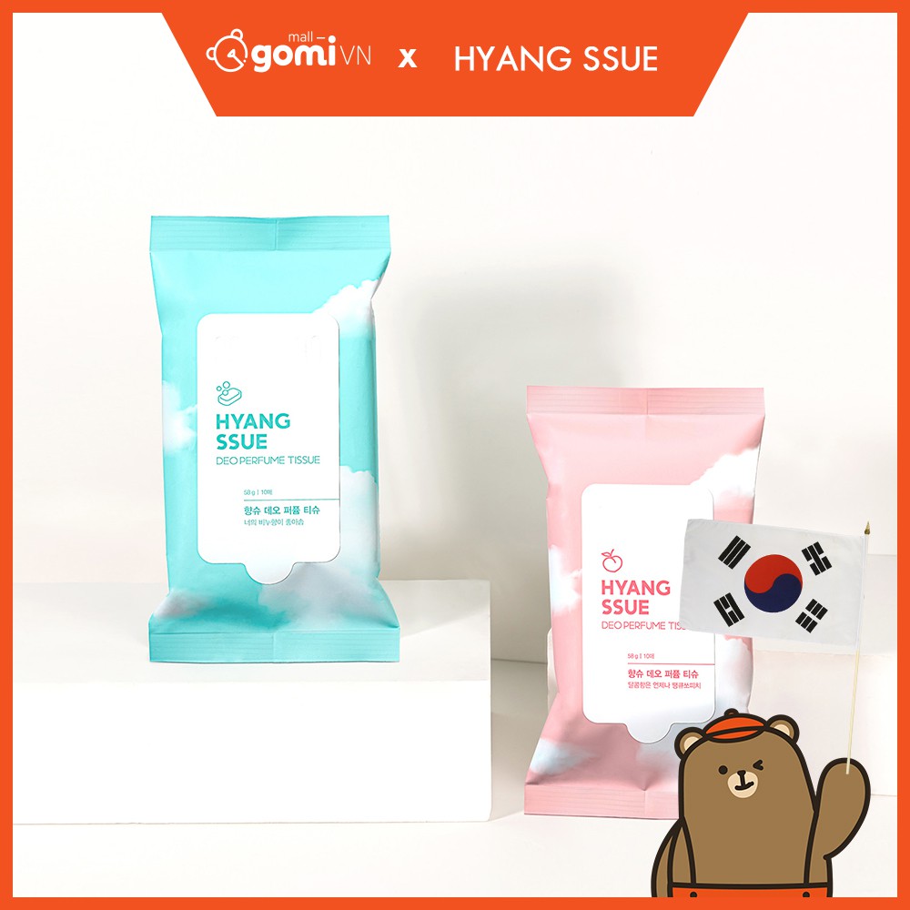 Khăn Giấy Ướt Tình Yêu Dành Cho Couple Hẹn hò HYANG SSUE Deo Perfume Tissue GomiMall