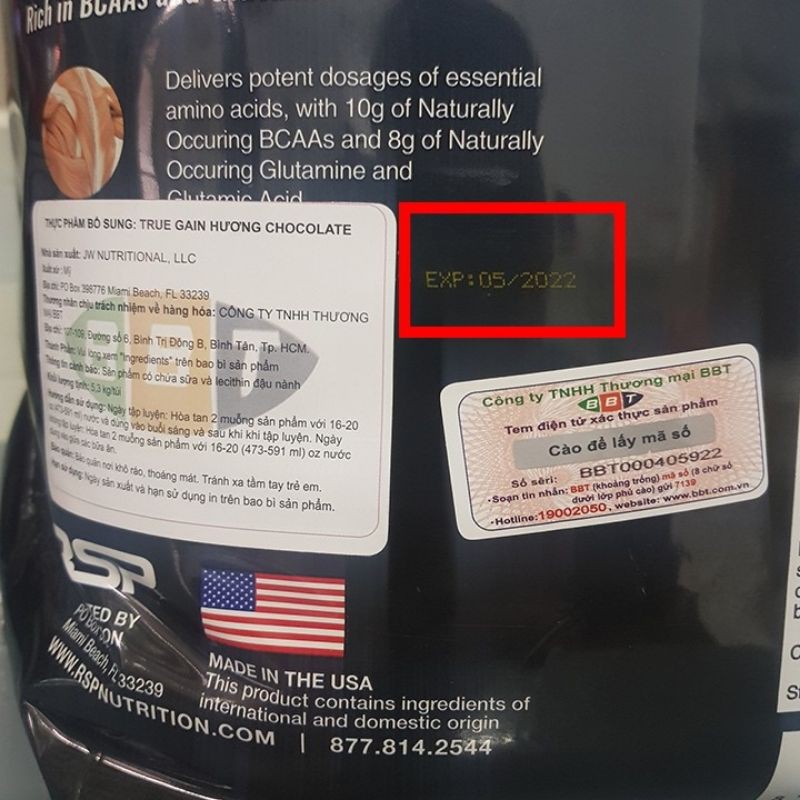 RSP TRUE GAIN MASS SỮA TĂNG CÂN, TĂNG CƠ HẠN CHẾ MỠ | BigBuy360 - bigbuy360.vn