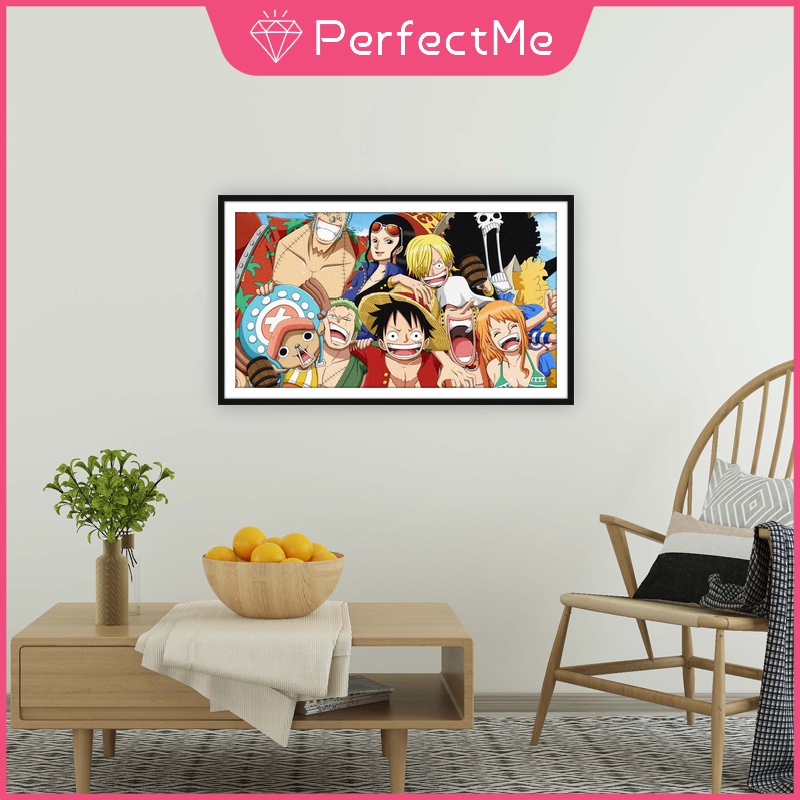 Bộ tranh đính đá 5D họa tiết hoạt hình One Piece độc đáo DIY 30x50cm