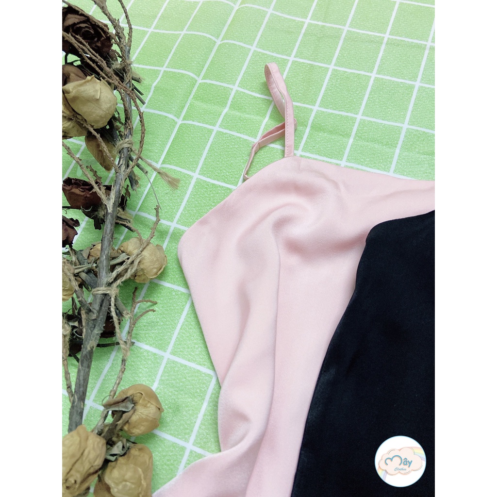 ĐỒ NGỦ LỤA NGỌC TRAI 2 DÂY TRƠN CÓ THỂ ĐIỀU CHỈNH | BigBuy360 - bigbuy360.vn