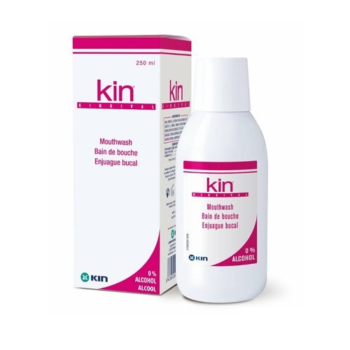 Nước súc miệng sát khuẩn Kin Gingival 250ml sát khuẩn, trị hôi miệng, ngăn ngừa viêm nướu