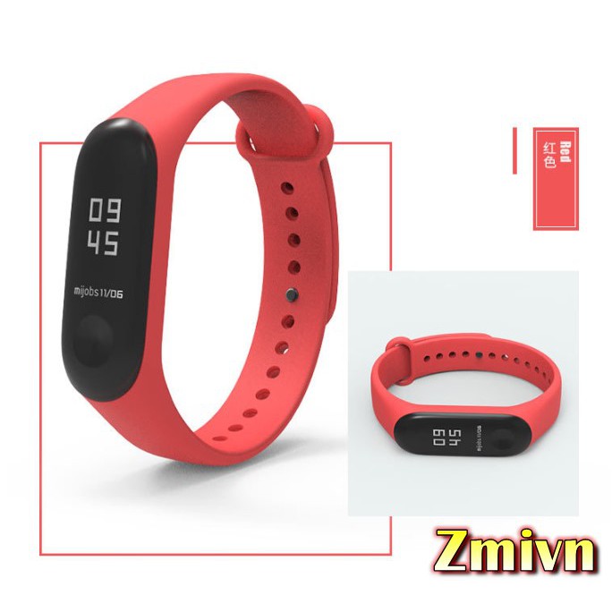 [Tặng dán màn ] Dây cao su Xiaomi Miband 3 - Mijobs