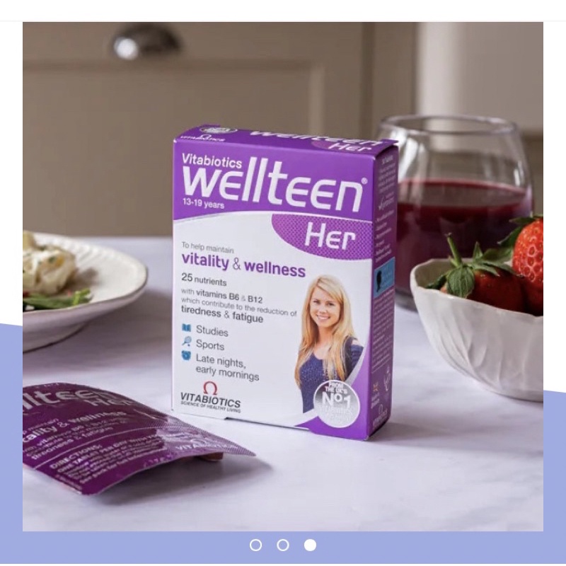 Vitamin Wellteen Her cho bé gái hộp 30 viên