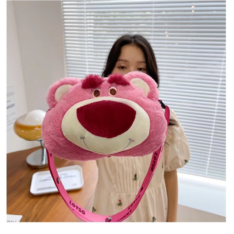 Túi đeo chéo mini Gấu dâu Lotso