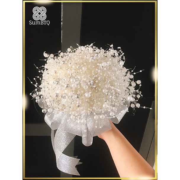 bó hạt cườm trắng 1101