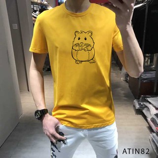 [ÁO THUN HOT]ÁO THUN NAM NỮ IN HÌNH CON CHUỘT DỄ THƯƠNG SIÊU HOT ĐỦ MÀU ĐỦ SIZE - ATIN82