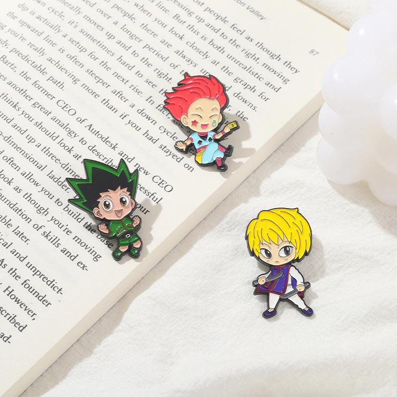 Pin cài áo manga anime Hunter x Hunter đủ nhân vật Gon Hisoka Kilua Leorio Kurapika - GC483