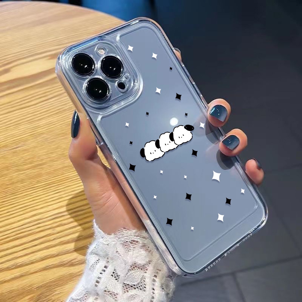 Ốp Điện Thoại Trong Suốt Hình Chú Chó Dễ Thương Cho iphone 11 13 7 8 Plus 12 13Pro Max X XS Max 7 8 SE 2020
