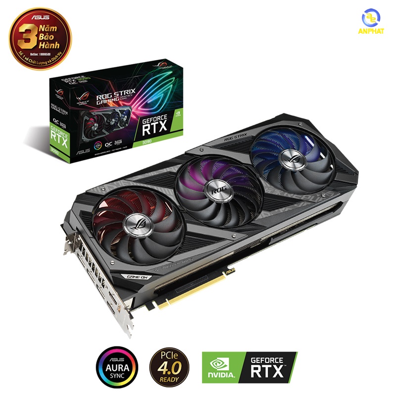 Card màn hình Asus ROG Strix GeForce RTX 3090 OC Gaming (ROGSTRIXRTX3090O24GGAMING)