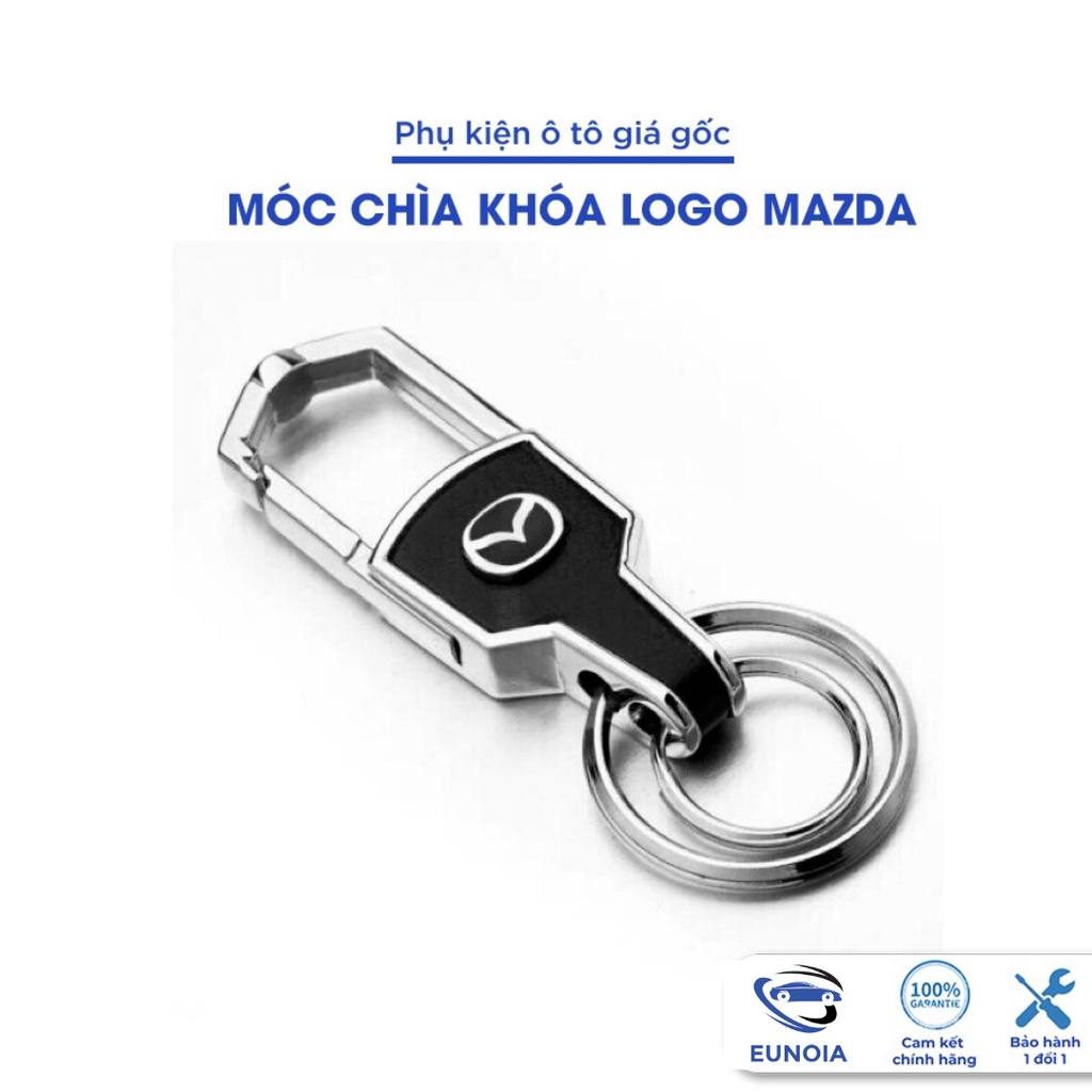 Móc khóa da cao cấp logo hãng Mazda 2 3 6 CX3 CX5 CX8 BT50