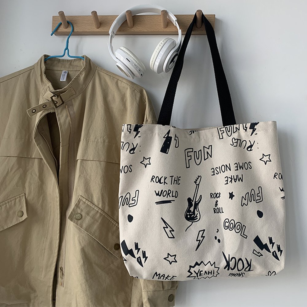 Túi Tote Vải.Túi đeo vai Canvas Nữ Cỡ Lớn Giỏ Xách Thời Trang Hàn Quốc