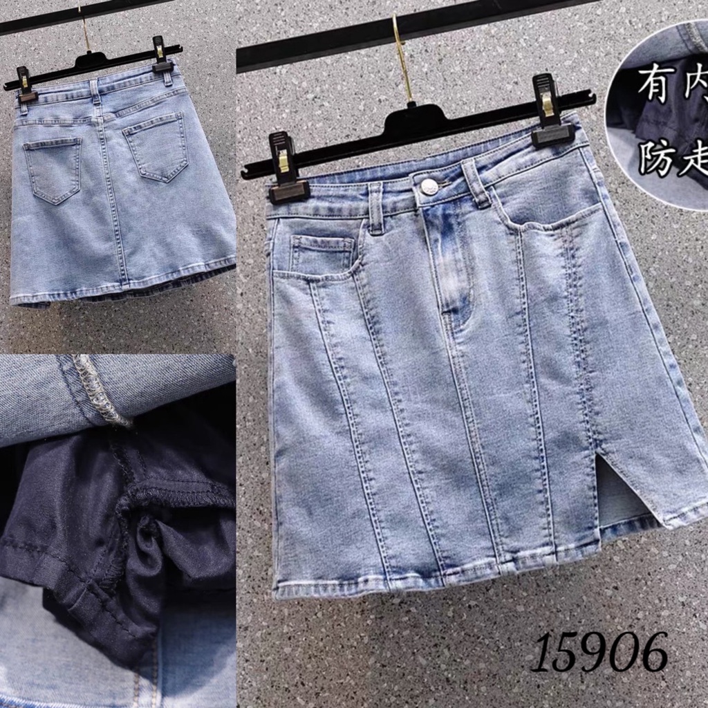 Quần váy jean Bigsize xẻ 15906