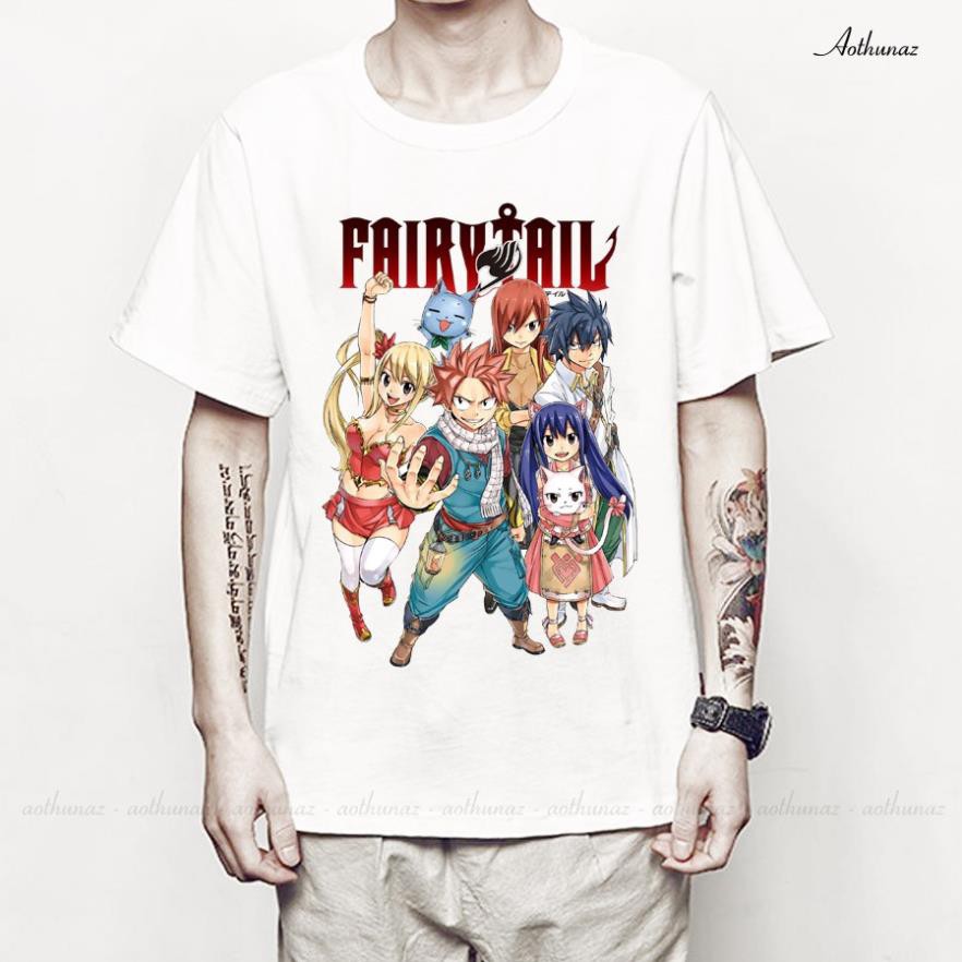 Áo thun Anime Hội Pháp Sư Fairy Tail Natsu - Mẫu mới Cotton Thái M2338 new 👈
