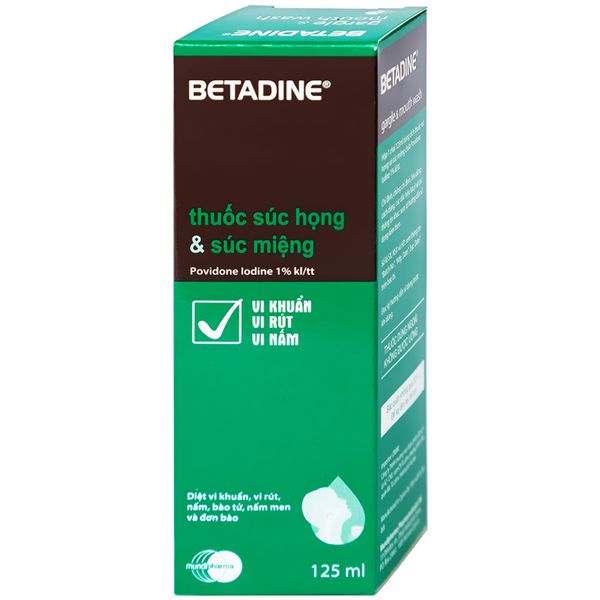 Nước súc miệng BETADINE nhập khẩu Châu Âu