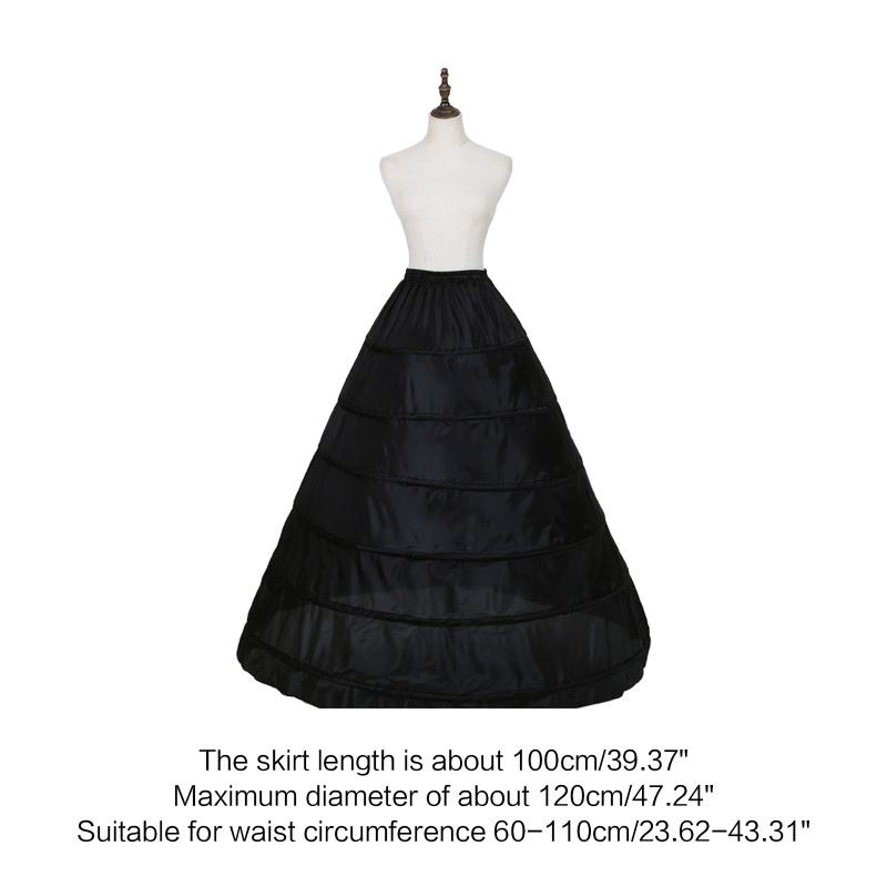 Đầm Cưới 6 Vòng Màu Đen Phong Cách Vintage Cho Nữ