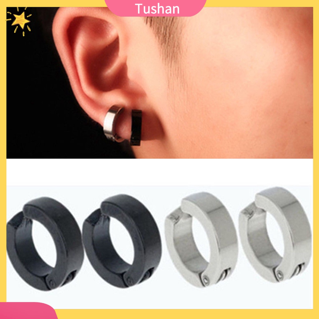 Khuyên tai nam chất liệu thép không gỉ thời trang sang trọng