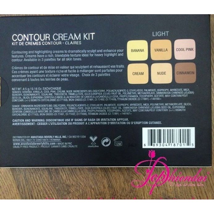 Bảng Tạo Khối 6 Ô Contour Cream Kit