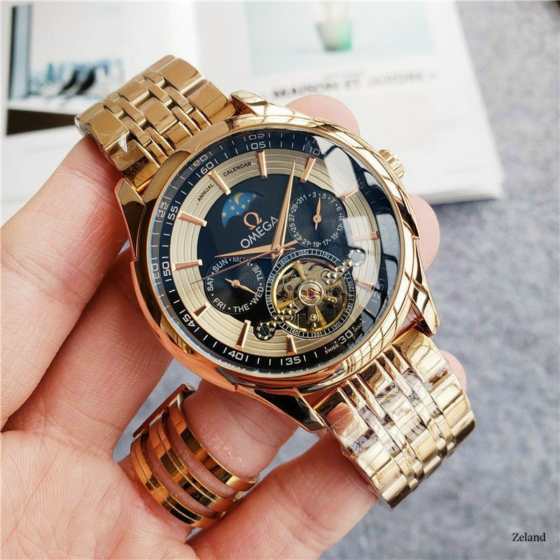 Đồng Hồ Nam Omeag𝓪 Dây Thép Chạy Cơ Tự Động