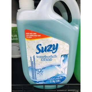 Nước rửa chén Suzy muối biển/ hương bạc hà 2,1kg chính hãng siêu rẻ