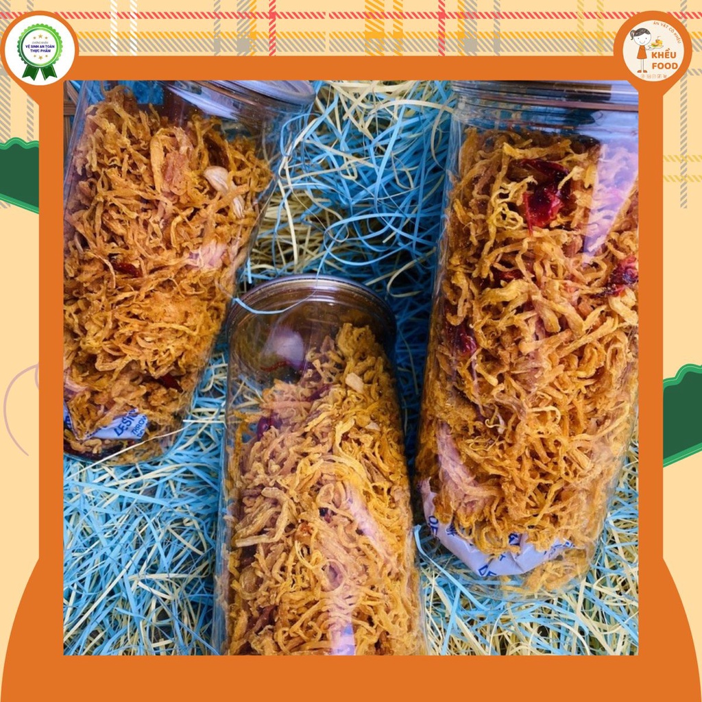 Khô gà bơ tỏi loại ngon hủ 300g - Khều Food | BigBuy360 - bigbuy360.vn