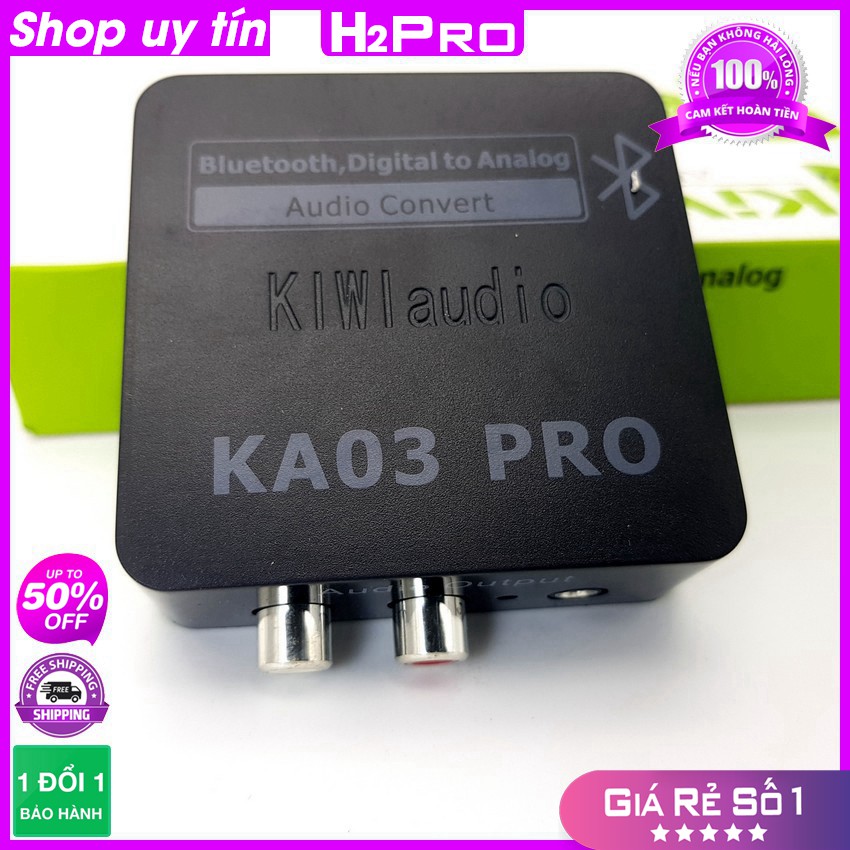 [RẺ VÔ ĐỊCH] Bộ chuyển đổi âm thanh KIWI Audio KA03 PRO-Bluetooth, bộ chuyển đổi âm thanh cao cấp tặng dây quang 30K (Ch