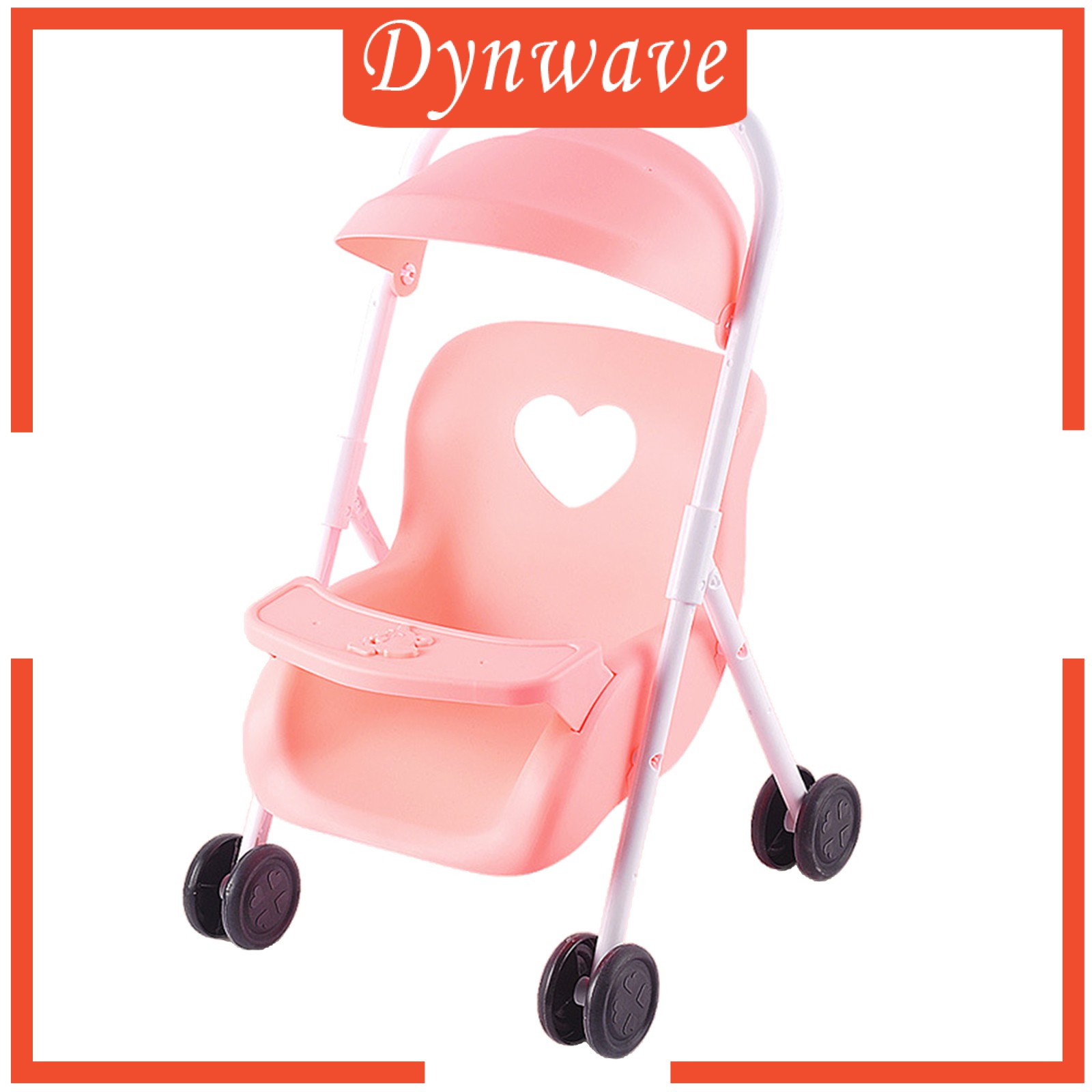 [DYNWAVE] Baby Doll Stroller Pushchairs Foldable Push Cart Toddlers Pretend Play Toy