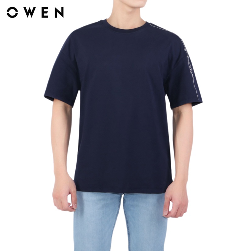 Áo Tshirt Nam Owen Cotton Freesize màu đen - TS22368