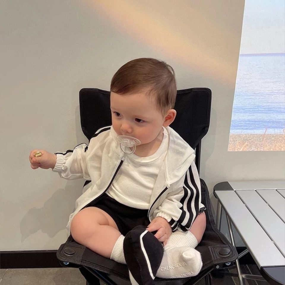 Áo Khoác Cardigan Chống Nắng Thoáng Khí Phong Cách Nhật Hàn 2022 Thời Trang Mùa Hè Cho Bé Trai