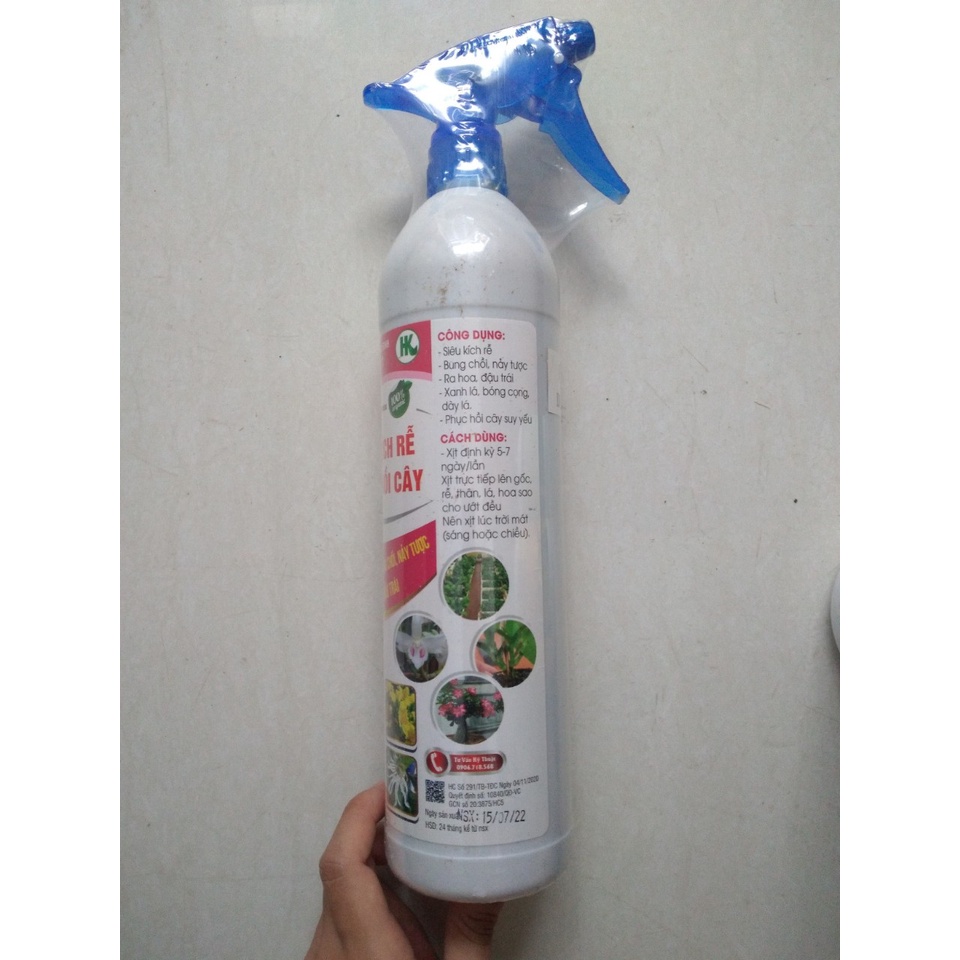 Phân pha sẵn siêu kích rễ, phục hồi cây, ra hoa, tăng đậu trái dạng chai 800ml