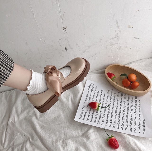 🌿Giày Lolita thắt dây nơ Retro 🌿 | BigBuy360 - bigbuy360.vn