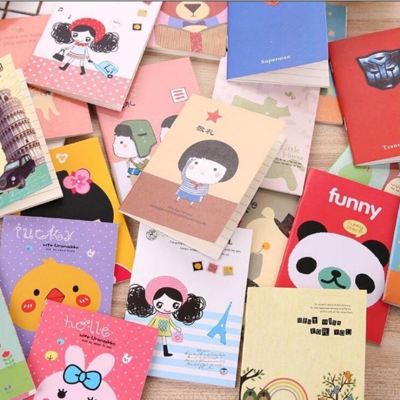 Sổ tay mini siêu xinh, dễ thương Sổ tay ghi chú mini nhiều mẫu giá sỉ ShopMaeum610
