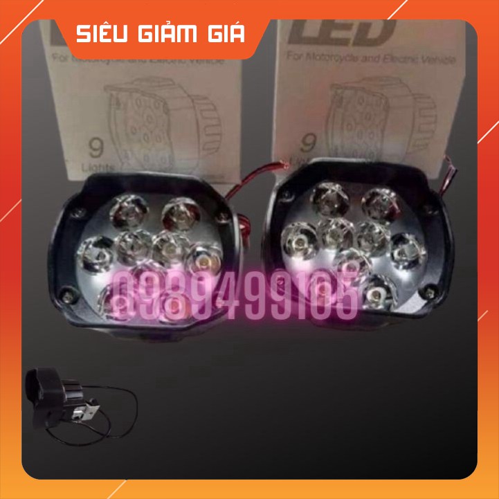 SHOP XE ĐẠP ĐIỆN THẢO TÍN_ Đèn led siêu sáng 7 bóng Cam kết uy tín