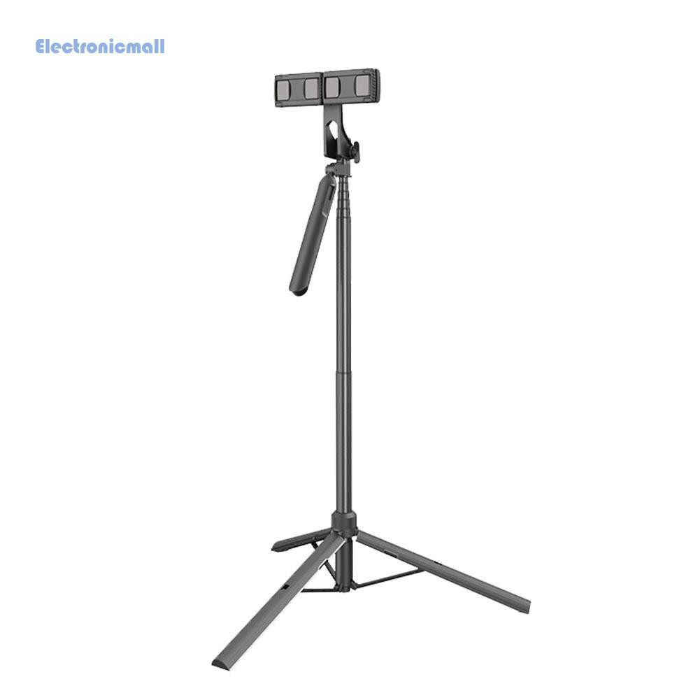 ElectronicMall01 Table Phone Holder Tripod Selfie Light 360 Rotation Live Vlog Stand Bracket