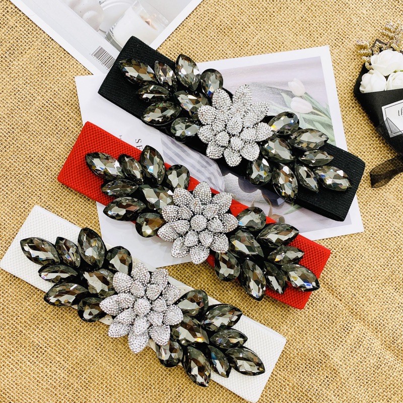Đai váy đá pha lê cao cấp 6cm