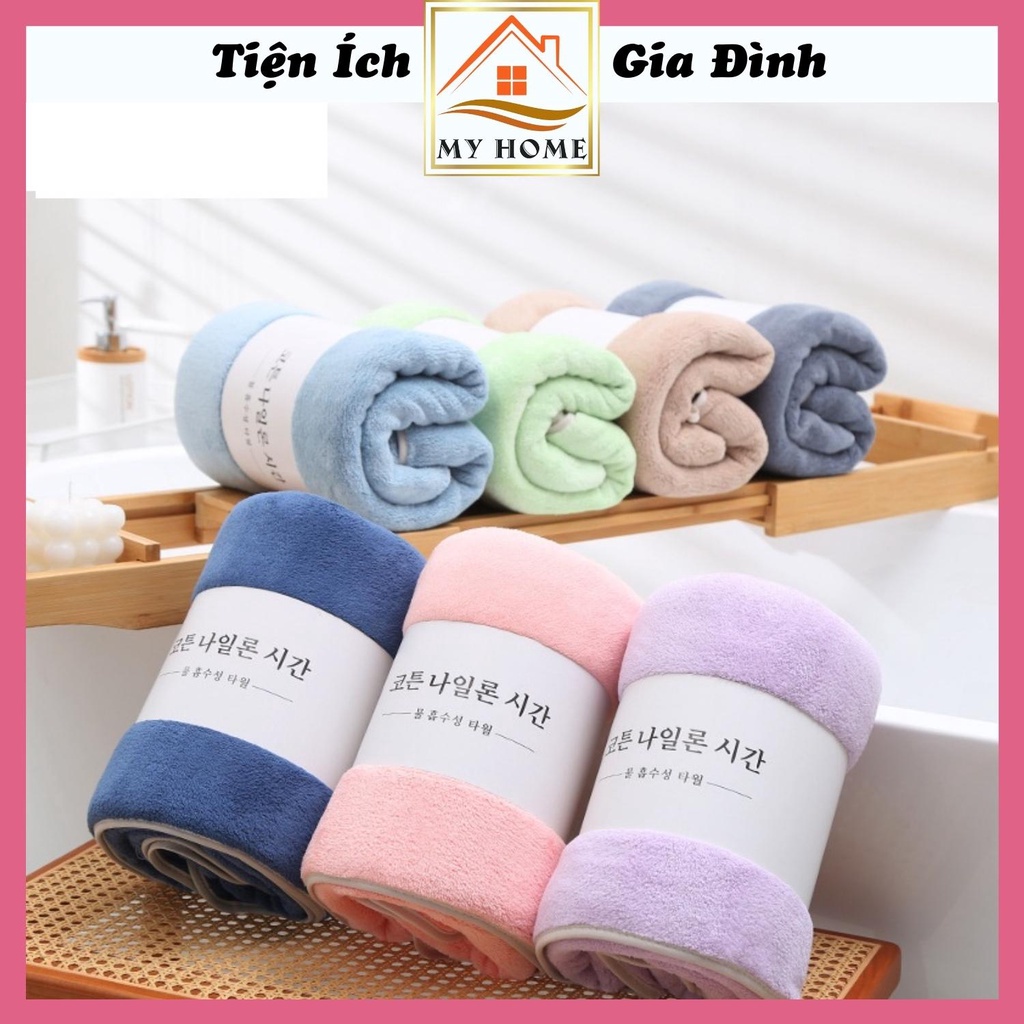 Khăn tắm lông cừu Hàn Quốc cao cấp, khăn tắm cho bé và người lớn, kích thước 70x140cm