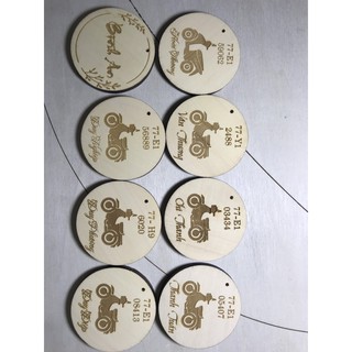 Móc khóa khắc lasesr