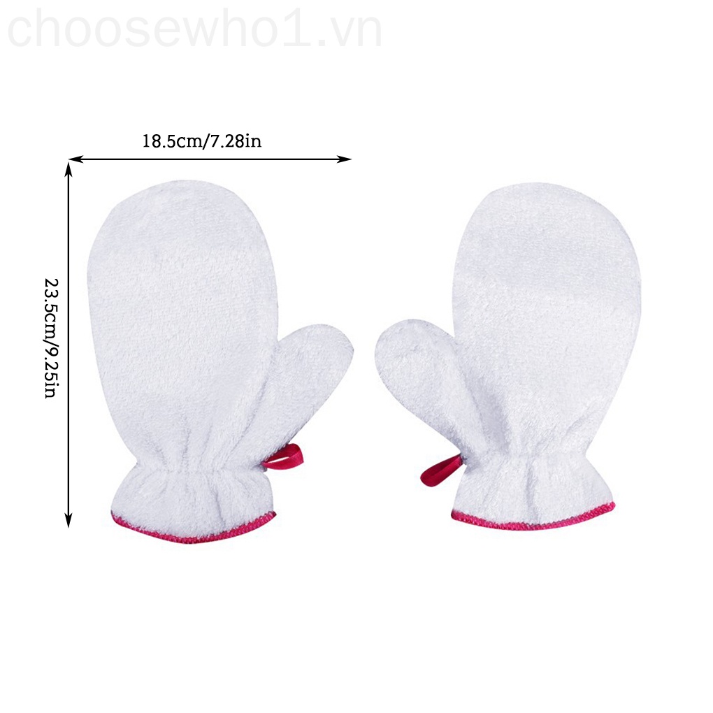 Set 2 Găng Tay Rửa Chén Bằng Sợi Tre Chống Thấm Nước / Dầu Mỡ Tiện Dụng Cho Nhà Bếp 1