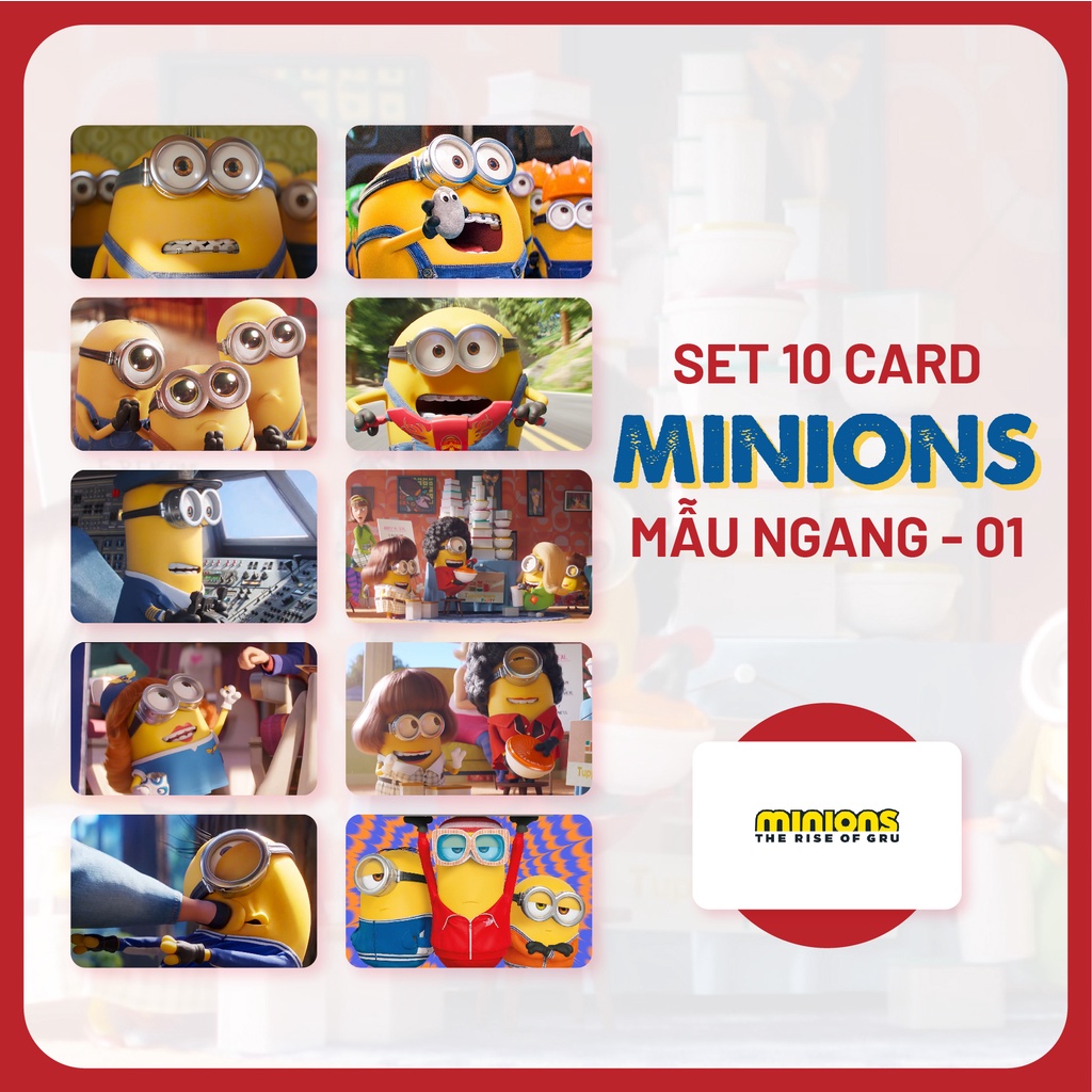 Sum.mer - CARD BO GÓC MINIONS The Rise of Gru 55x88mm mới nhất