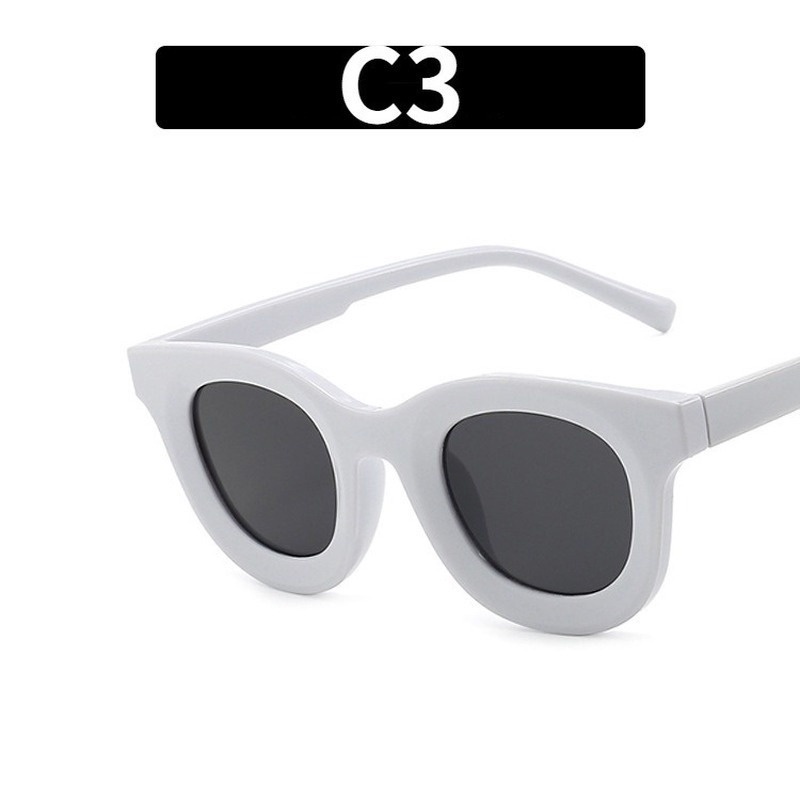 Kính Mát Gọng Oval Màu Kẹo Thời Trang Cho Nam Nữ