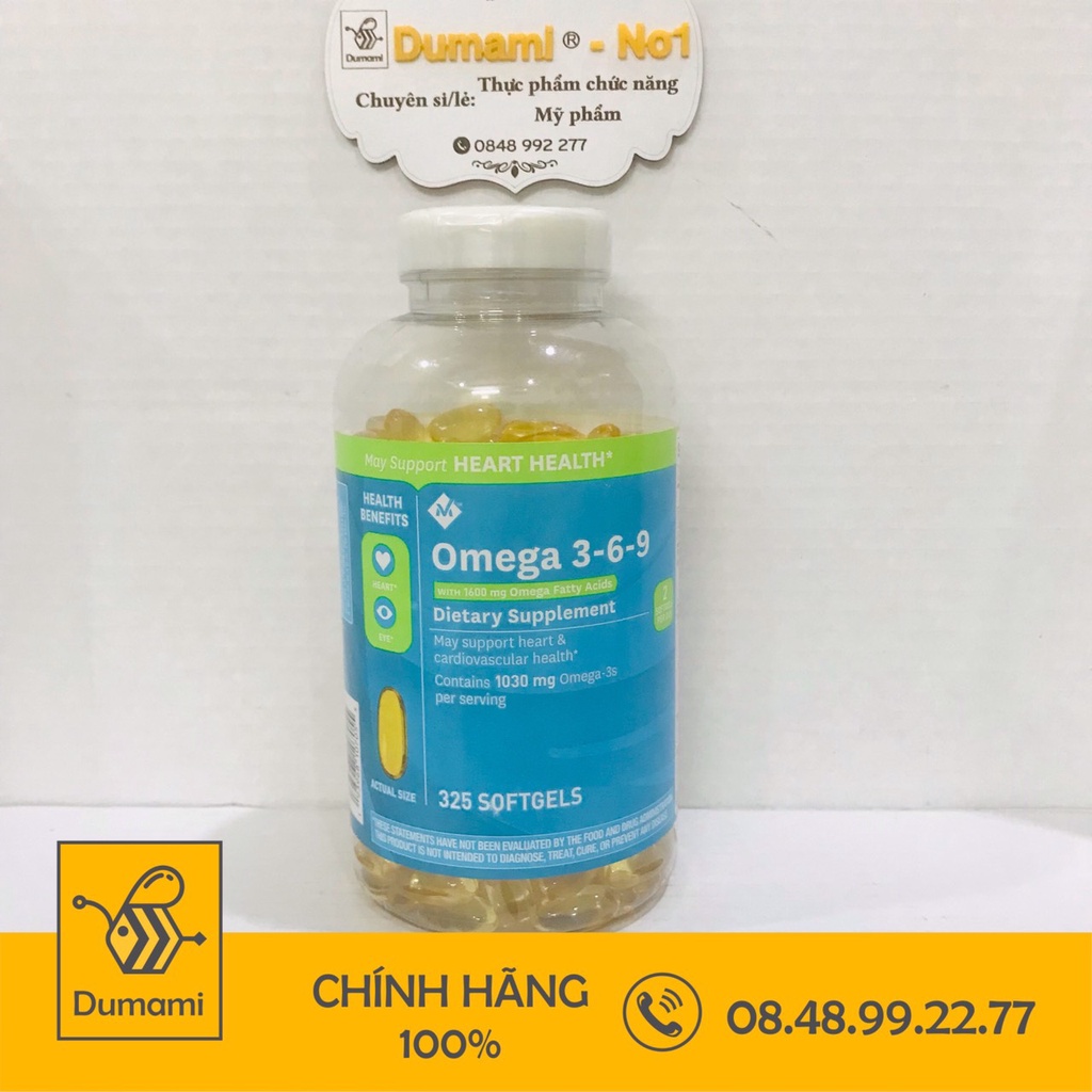 Viên uống Omega 3-6-9 Heart Health 325 viên Của Mỹ
