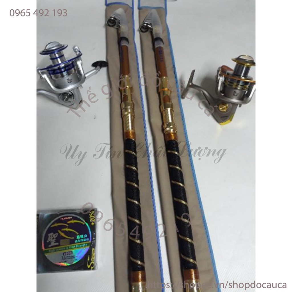 Combo bộ cần rút tiga 3m6 và máy yumoshi 7000 ( rẻ vô địch )