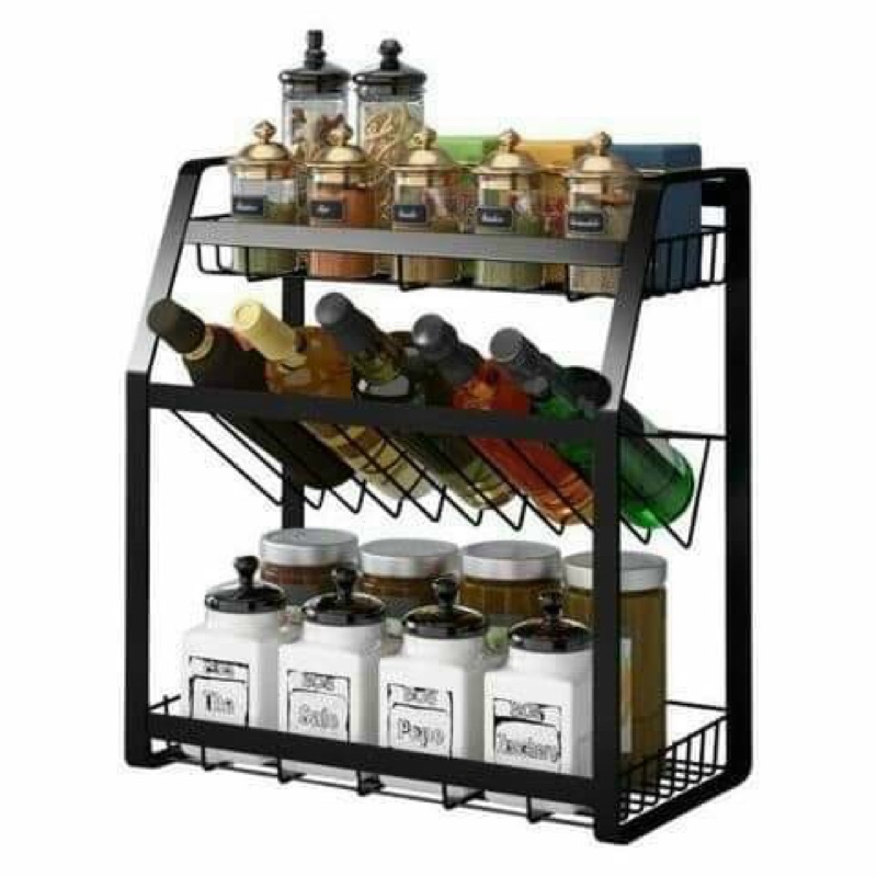 Kệ gia vị, kệ đựng gia vị nhà bếp, kệ gia vị 2 tầng