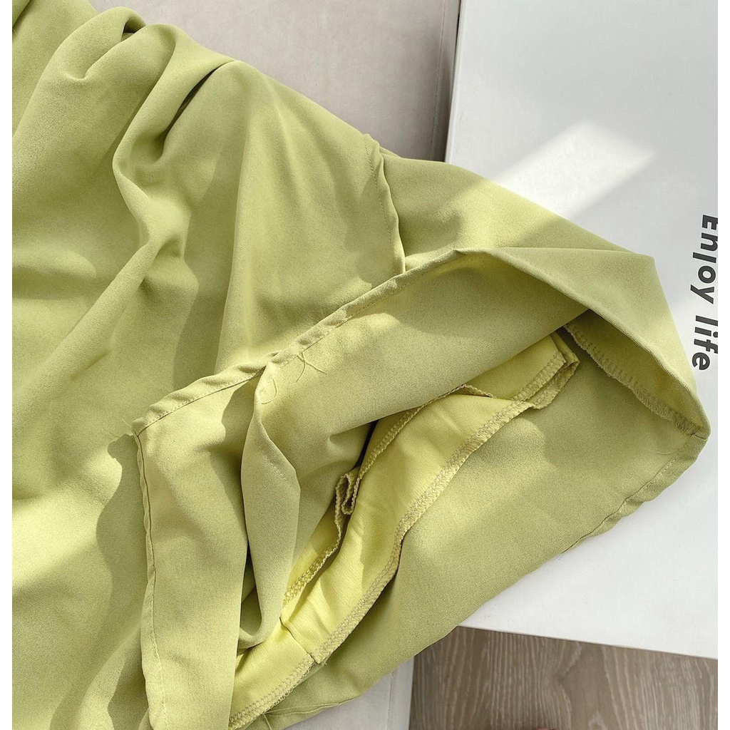 ĐẦM CỔ YẾM XANH VẠT HÔNG | BigBuy360 - bigbuy360.vn