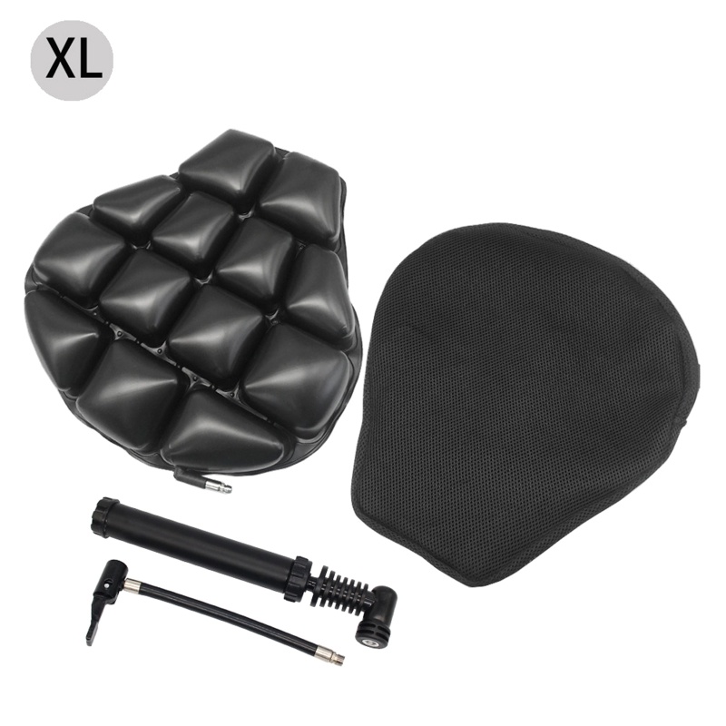 Vỏ Bọc Yên Xe Máy Bơm Hơi 3D Chống Sốc Size L / XL