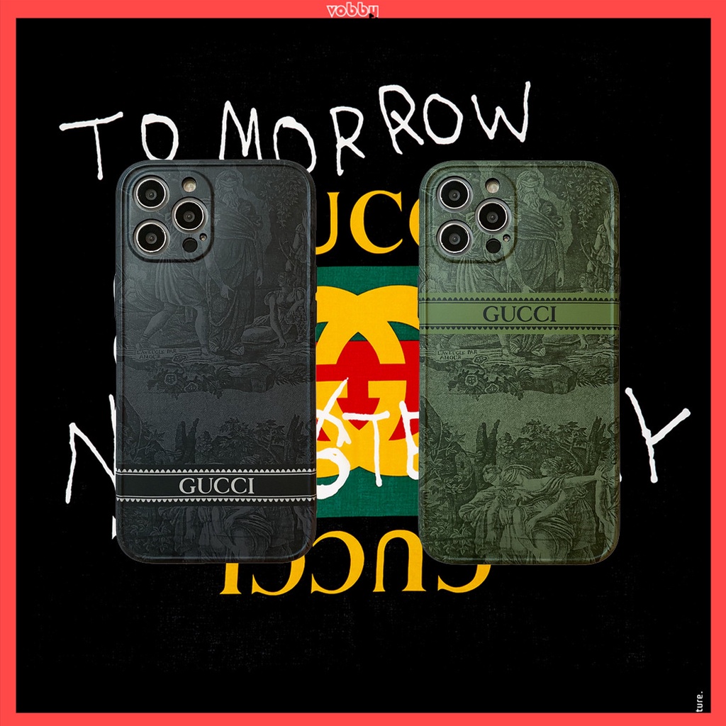 GUCCI Ốp Điện Thoại IMD Mềm Họa Tiết Hoạt Hình Kiểu Cổ Điển Cho IPhone14 13 12 11 Plus MAX X/XS XR XSMAX 7P/8P