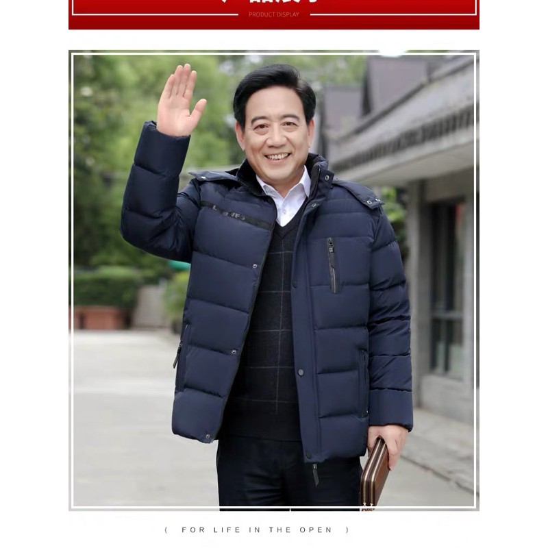 Áo khoác phao trung niên cho bố, cho ông